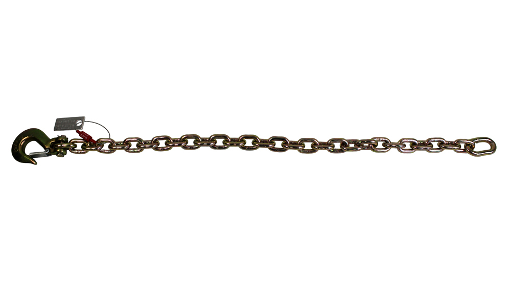 Safety Chain With Slip Hook One End and 21/2" Couple Link other end