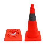 18" & 28" COLLAPSIBLE TRAFFIC CONE WITH REFLECTIVE COLLARS