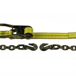 2" Ratchet Strap with Chain Anchor and Ratchet Buckle