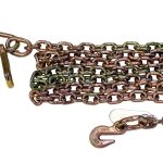 10 FT TOW CHAIN, 5/16" G70 CLUSTER RTJG HOOK AND GRAB HOOK