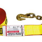 3″ WINCH STRAP WITH 3/8" CHAIN ANCHOR