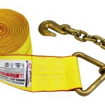 4″ WINCH STRAP WITH CHAIN ANCHOR