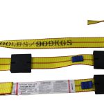 Wheel Tie-Down with Swivel J Hooks (14mm dia.) No Ratchet End
